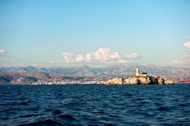 The two naighbourint countries are so close that from Corfu it is possible to see clearly the first Albanian city, Saranda © Philippe Henry / OCEAN71 Magazine