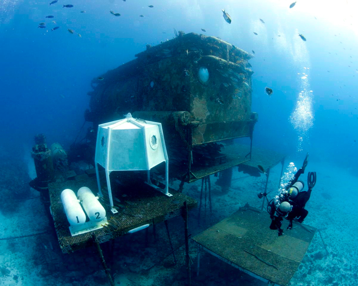 La base aquarius au large de la Floride